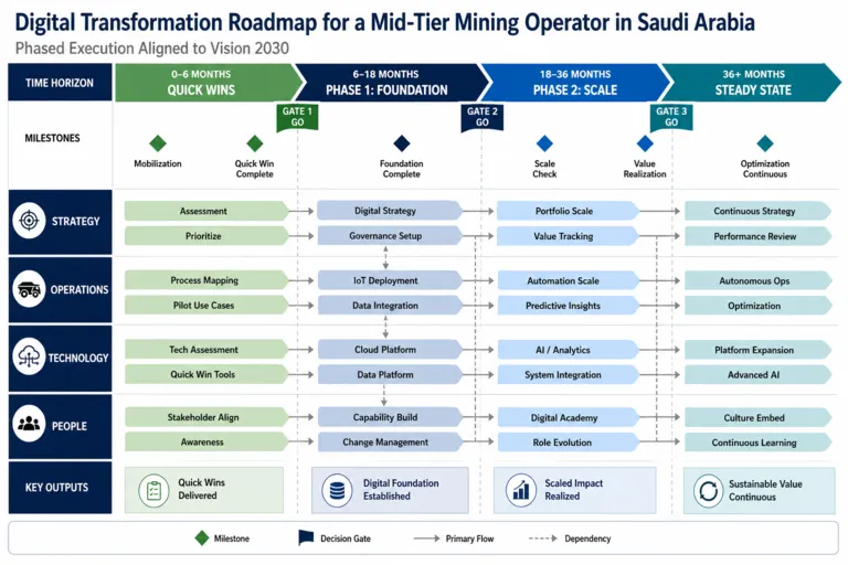 Digital Transformation Strategy for a Mid-Tier Mining Operator