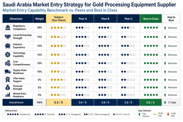 Strategic Market Entry for a Gold Processing Equipment Supplier 
