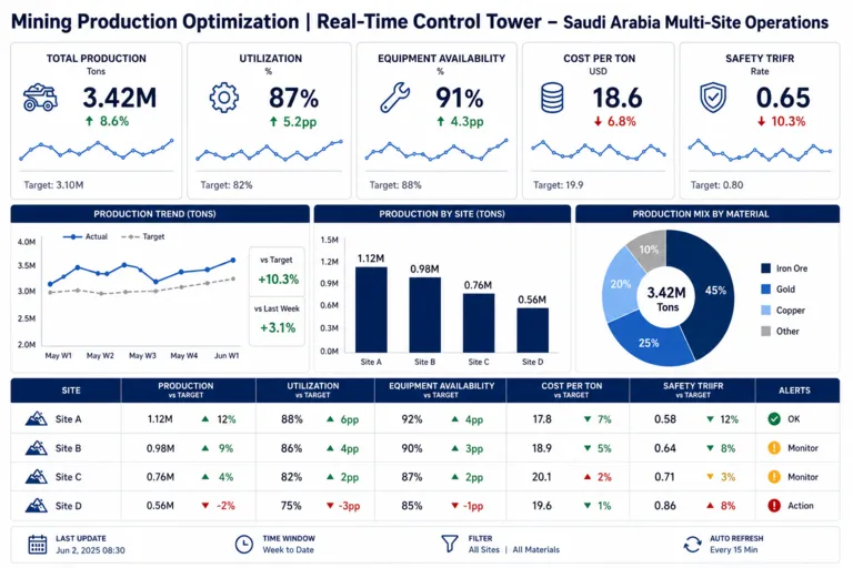 Optimizing Mining Operations to Improve Productivity and Production Reliability