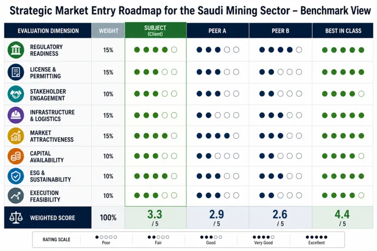 Developing a Strategic Market Entry Roadmap for the Saudi Mining Sector