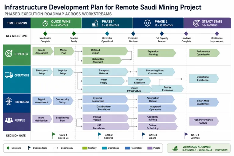 Infrastructure Development Planning for a Large-Scale Mining Project