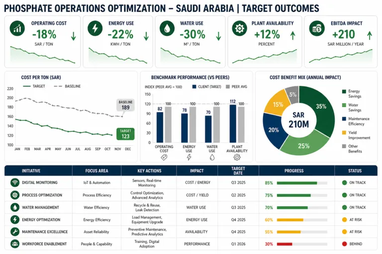 Operational Efficiency Optimization in Phosphate Mining Operations