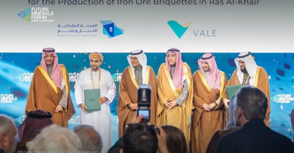 Vale International SA joined forces with RCJY to develop an iron ore briquette plant at Ras Al-Khair.
